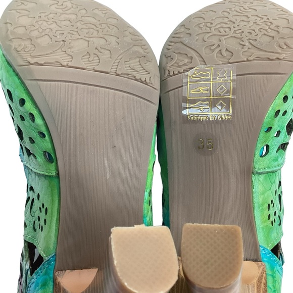 NWOT  L’Artiste by Spring Step Loverlee Leather Laser-Cut Bootie - Picture 7 of 14